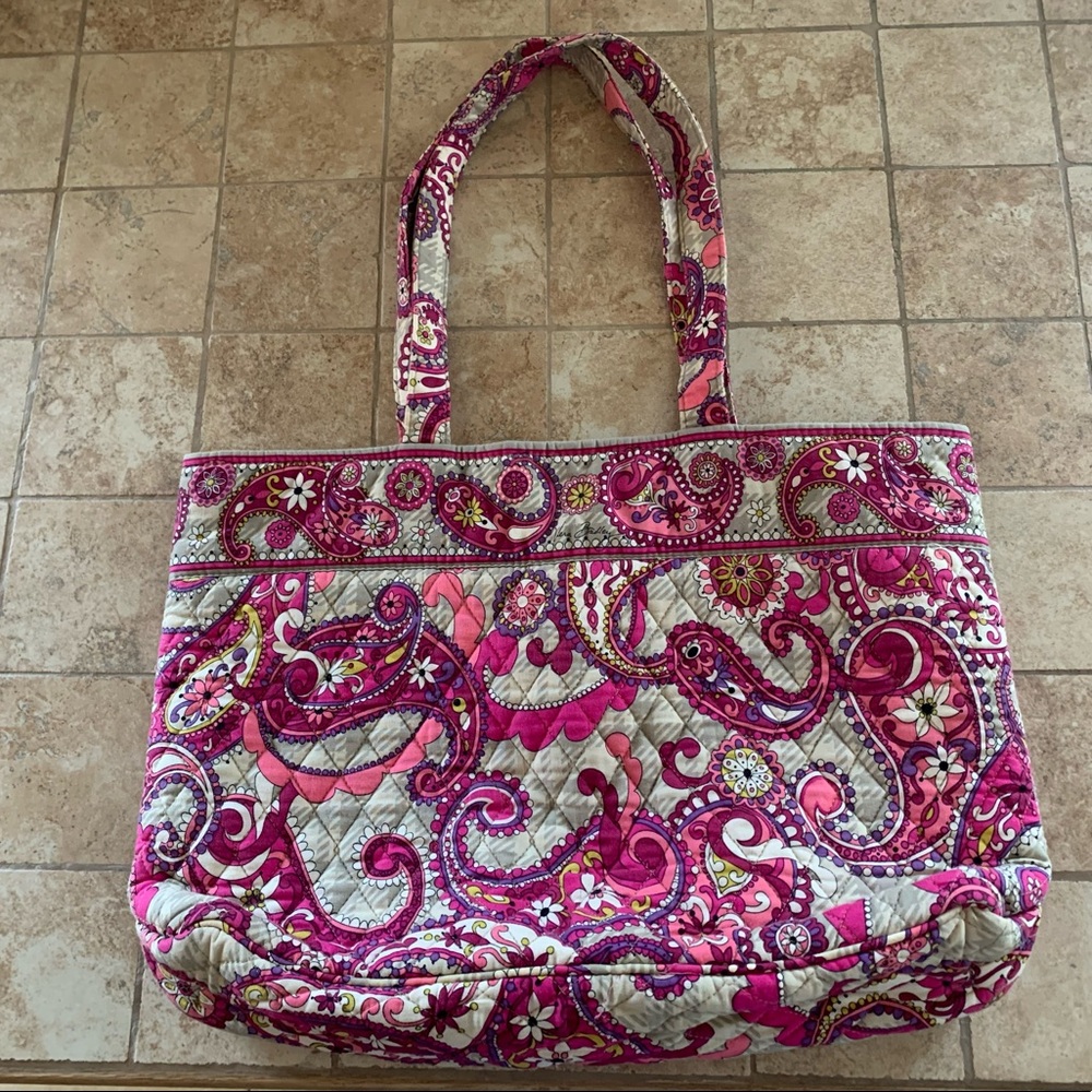 Vera Bradley paisley tote bag